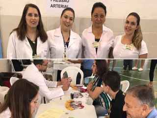 Farmacêutico na comunidade leva serviços à população em Campinas. Ações aconteceram na manhã do dia 11 de maio de 2019.